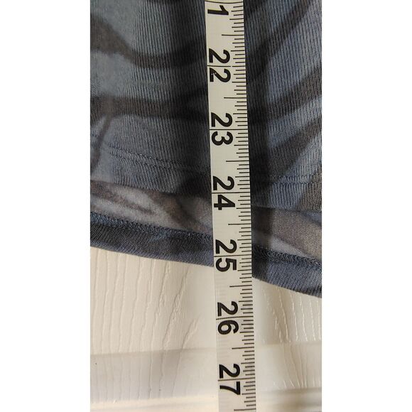 Live Love Lounge Women's XL Blue Zebra Stripe Tank Top - Picture 6 of 6